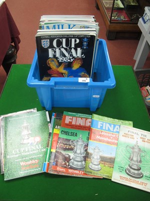 Lot 286 - FA Cup Final Programmes 1964, 68, 70, 71, 72,...