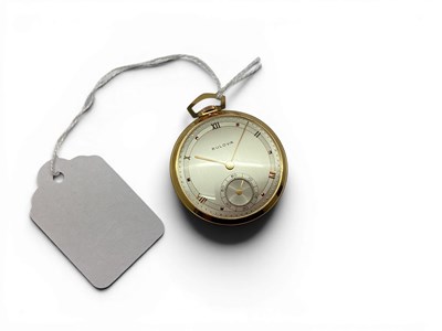 Lot 232 - Bulova; An Art Deco Style Openface Pocket...