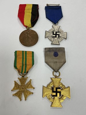 Lot 608 - WWII German Third Reich Gold & Silver Faithful...