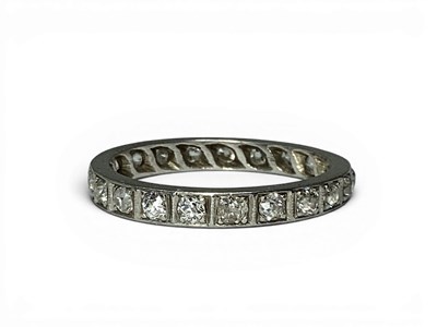 Lot 183 - A Vintage Diamond Eternity Band, set...