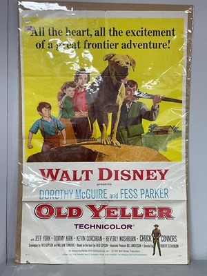 Lot 332 - A Walt Disney Old Yeller Poster Dated 1957,...