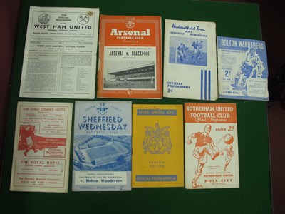 Lot 408 - 1950s Programmes - 53-4 Arsenal v Blackpool,...