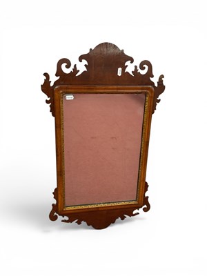 Lot 1477 - An XVIII Century Mahogany Fretwork Mirror,...