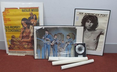 Lot 341 - Eight Posters and a Silver Commemorative Disc,...