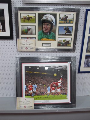 Lot 15 - Wayne Rooney, autographed print, black pen...