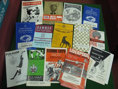 Lot 389 - Manchester United away Programmes (24) mainly...