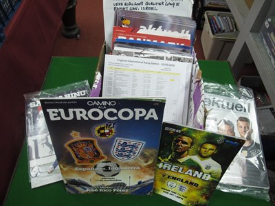 Lot 329 - England Away Programmes 2000 and 2016 World...