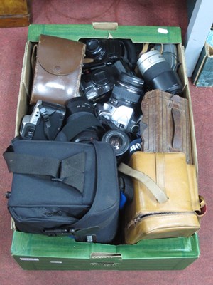 Lot 1444 - Cameras to include Canon EOS 300 v with...