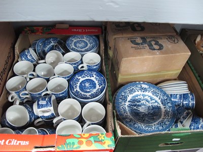 Lot 1070 - Large Quantity of Vintage Blue and White...