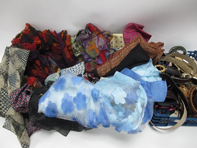 Lot 1375 - A Large Collection of Vintage Ladies Scarves...