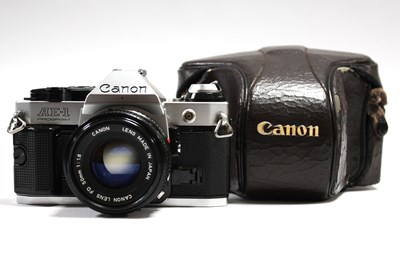 Lot 826 - Canon AE-1 Program 35mm SLR Film Camera with...