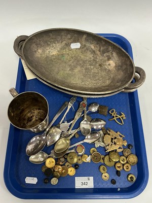 Lot 342 - United States Navy Silver Soldered Serving...
