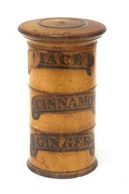 Lot 1248 - Treen - A XIX Century Sycamore Three Tier...