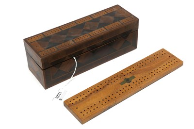 Lot 1228 - A Mid XIX Century Hinged Wooden Box, inlaid in...