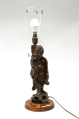 Lot 1093 - A Late XIX Century Chinese Rootwood Carved...