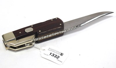 Lot 1332 - Stan Shaw (Sheffield) Folding Hunting Knife,...