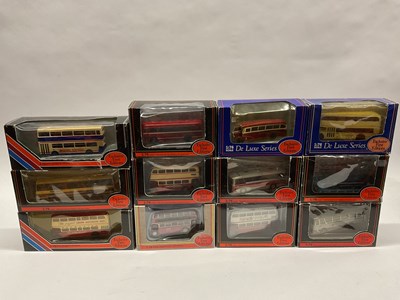 Lot 530 - Twelve 1:76th scale diecast model buses by EFE...