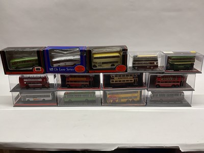 Lot 707 - Thirteen 1:76th scale diecast model buses by...