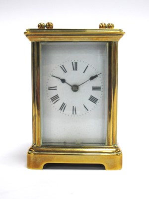 Lot 1439 - A Mid XX Century French Brass Cased Carriage...