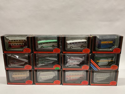 Lot 715 - Twelve 1:76th scale diecast model buses by EFE...