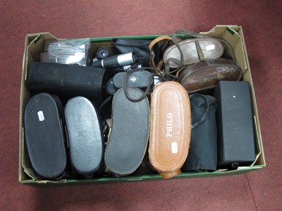 Lot 1177 - Binoculars, including French J.T. Coppock 8x30,...