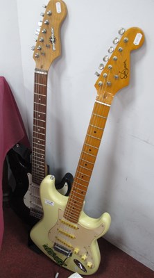 Lot 1191 - Two Stratocaster-style Electric Guitars,...