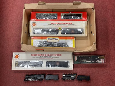 Lot 590 - Seven HO scale American steam locomotives: a...