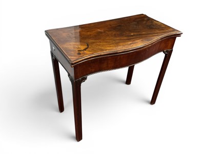 Lot 1493 - An XVIII Century Mahogany Serpentine Shaped...