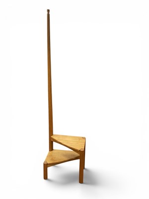 Lot 1460 - Jonathan Knight; Light Oak Library Steps, with...