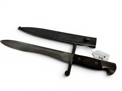 Lot 378 - Spanish Model 1941 Bolo Bayonet, crown above...