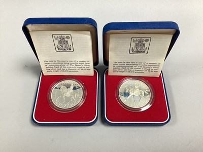 Lot 375 - Two Royal Mint Silver Proof Queen's Jubilee...