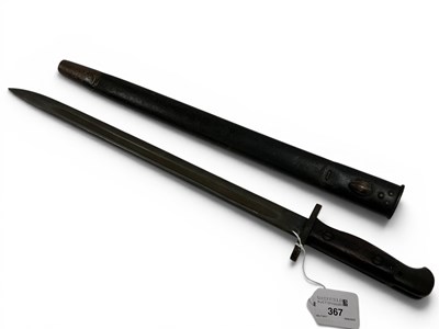 Lot 367 - WWII British Pattern 1907 Bayonet & Scabbard,...