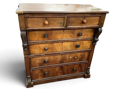 Lot 1516 - XIX Century Mahogany Chest of Drawers, with...