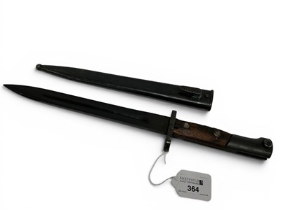 Lot 364 - Yugoslavian M1948 Bayonet & Scabbard, Cyrillic...