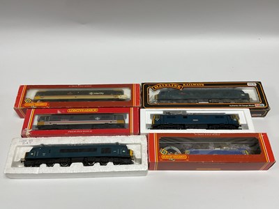 Lot 557 - Five 00 gauge diesel and electric locomotives:...