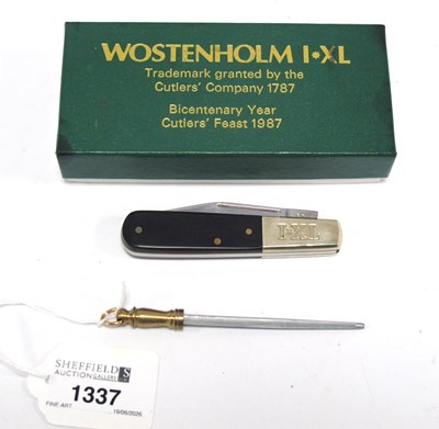 Lot 1337 - A George Wostenholme I.X.L Single Blade Pocket...