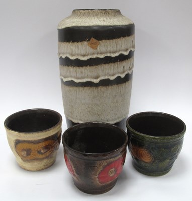 Lot 1205 - Four West German Pottery Pieces, comprising...