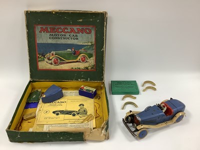Lot 902 - A 1930's Meccano Constructor Car No.2, blue...