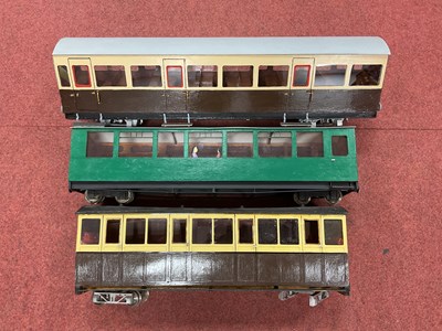 Lot 410 - Three kit/scratch-built 16mm scale (32 mm...