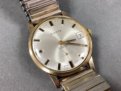 Lot 241 - Everite; A 9ct Gold Cased Gent's Wristwatch,...