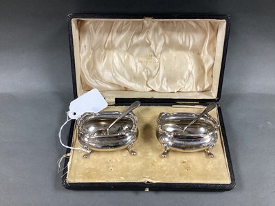 Lot 9 - Walker & Hall; A Pair of Hallmarked Silver...