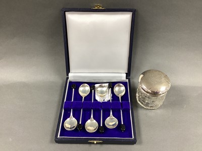 Lot 47 - A Set of Six Cased Hallmarked Silver Coffee...
