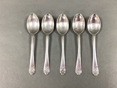 Lot 18 - Golfing Interest; A Set of Five Hallmarked...