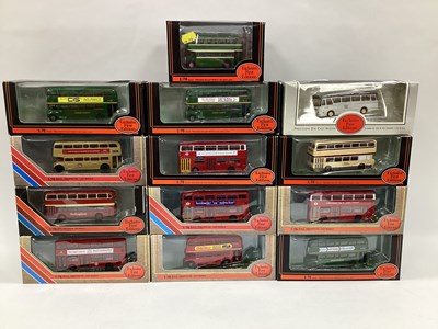 Lot 622 - Thirteen 1:76th scale diecast model buses by...