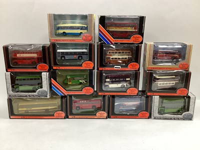 Lot 627 - Fourteen 1:76th scale diecast model buses by...