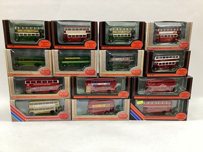 Lot 625 - Fourteen 1:76th scale diecast model buses by...