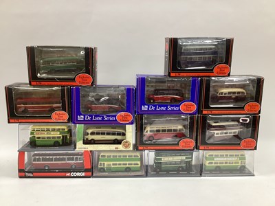 Lot 687 - Fourteen 1:76th scale diecast model buses by...
