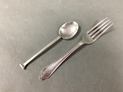 Lot 19 - A Hallmarked Silver Child's Fork, Laurence...