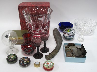 Lot 1289 - Collectables, including Nepalese Kukri knife...