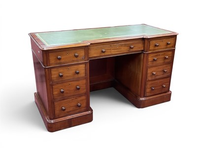 Lot 1500 - XIX Century and Later Mahogany Pedestal Desk,...